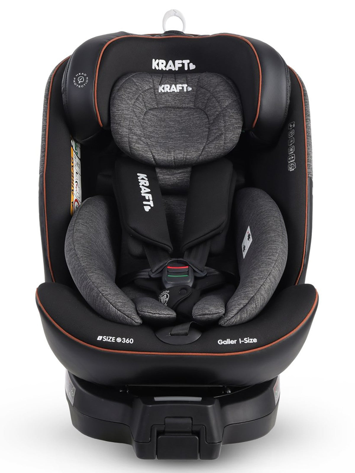 Kraft Galler I-Size Oto Koltuğu 0-36 Kg (40-150 Cm) - Gri
