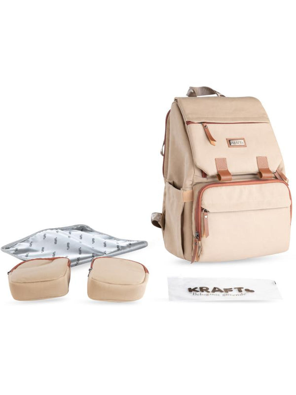 Kraft Moon Bebek Bakım Sırt Çantası - Kahverengi