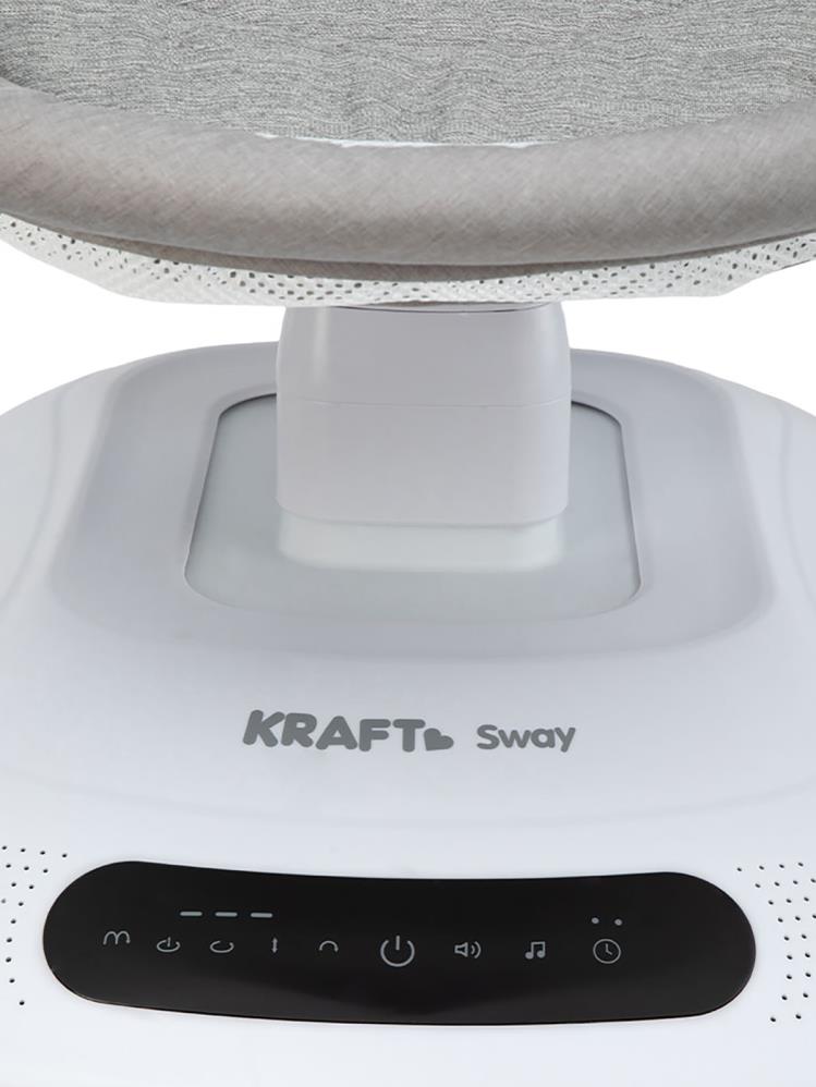 Kraft Sway Portbebeli Elektrikli Salıncak - Gri