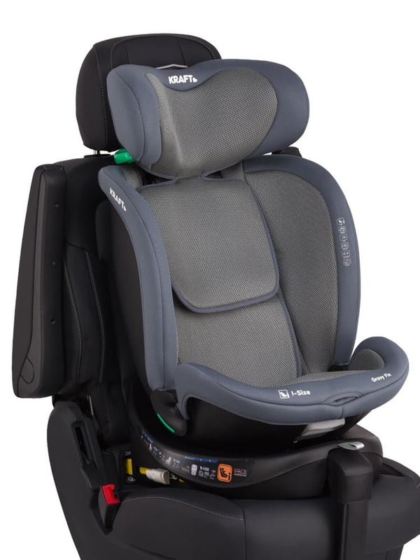 Kraft Grovy I-Size Oto Koltuğu 0-36 Kg (40-150 Cm) - Gri