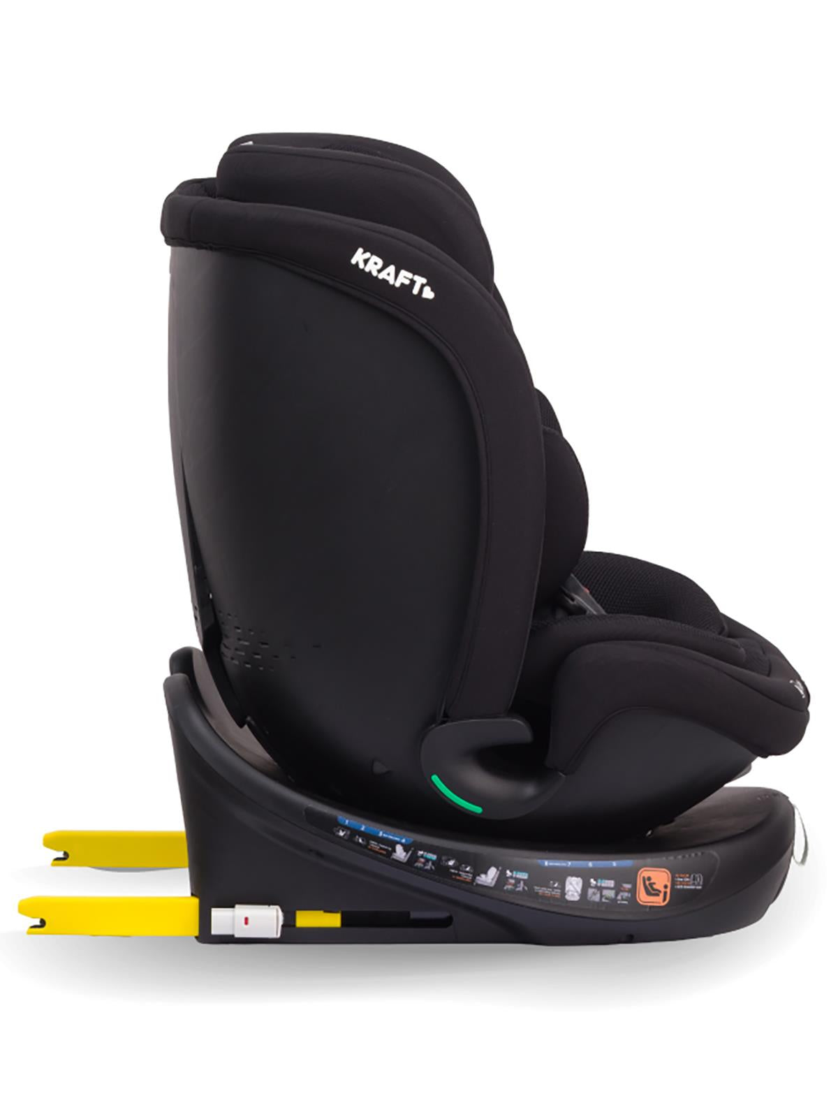 Kraft Grovy I-Size Oto Koltuğu 0-36 Kg (40-150 Cm) - Siyah