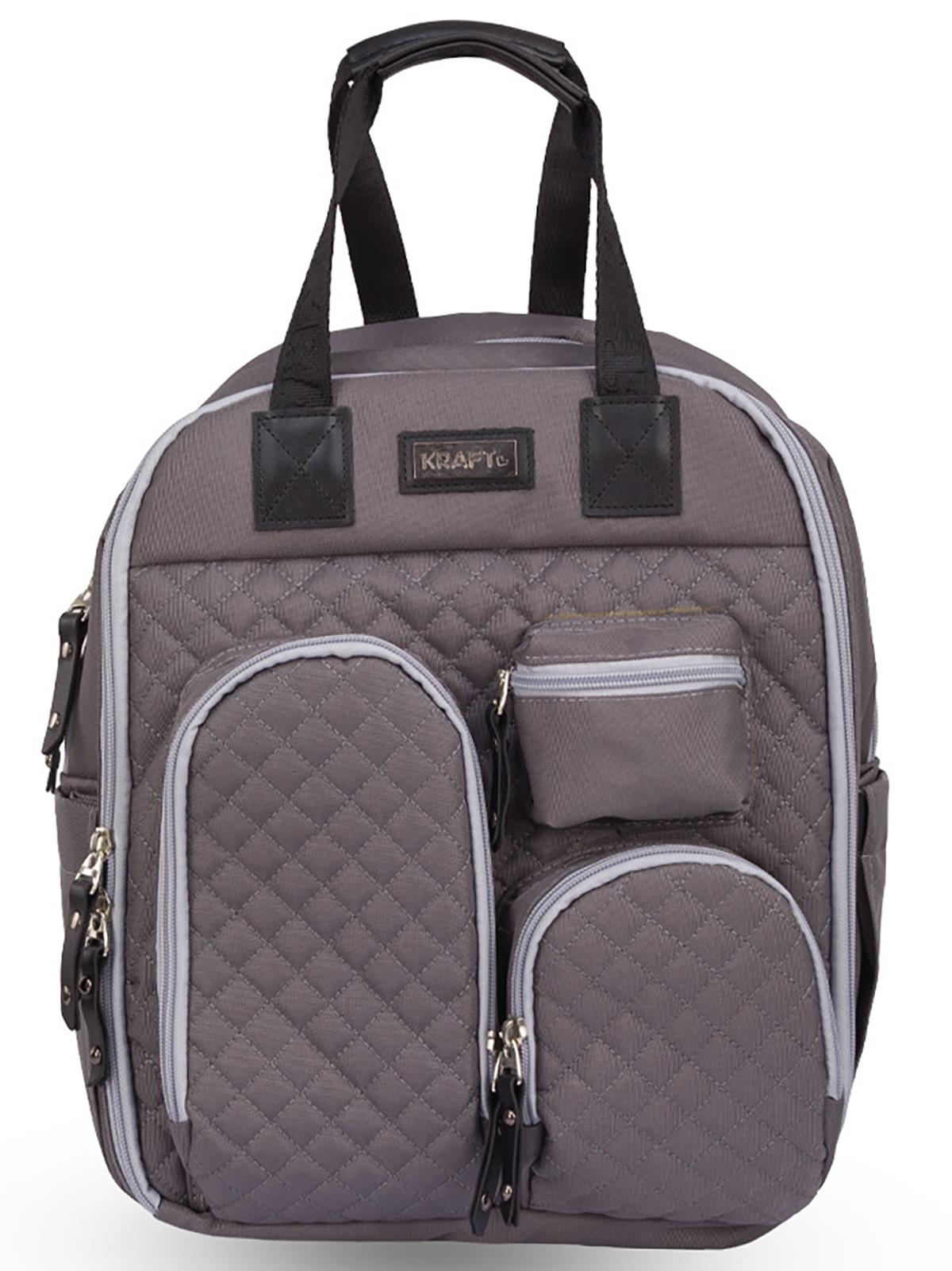 Kraft Lapis Anne Bebek Bakım Sırt Çantası - Gri