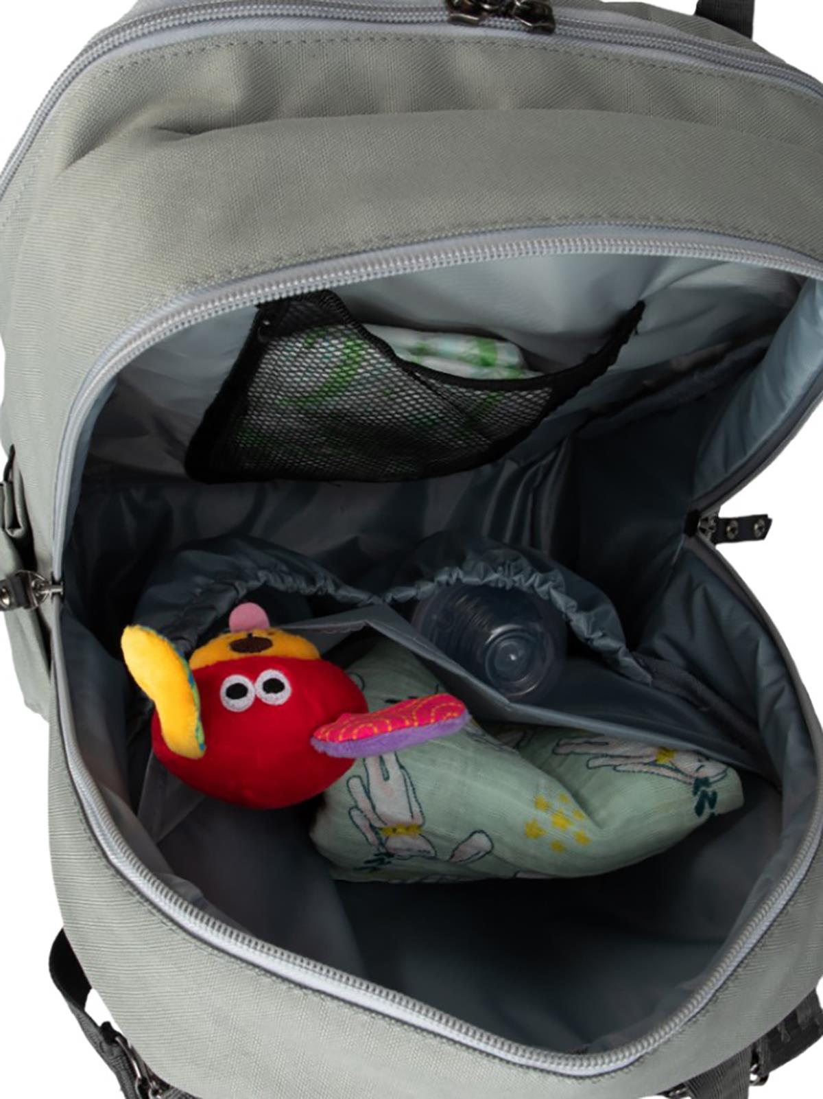 Kraft Lapis Anne Bebek Bakım Sırt Çantası - Gri