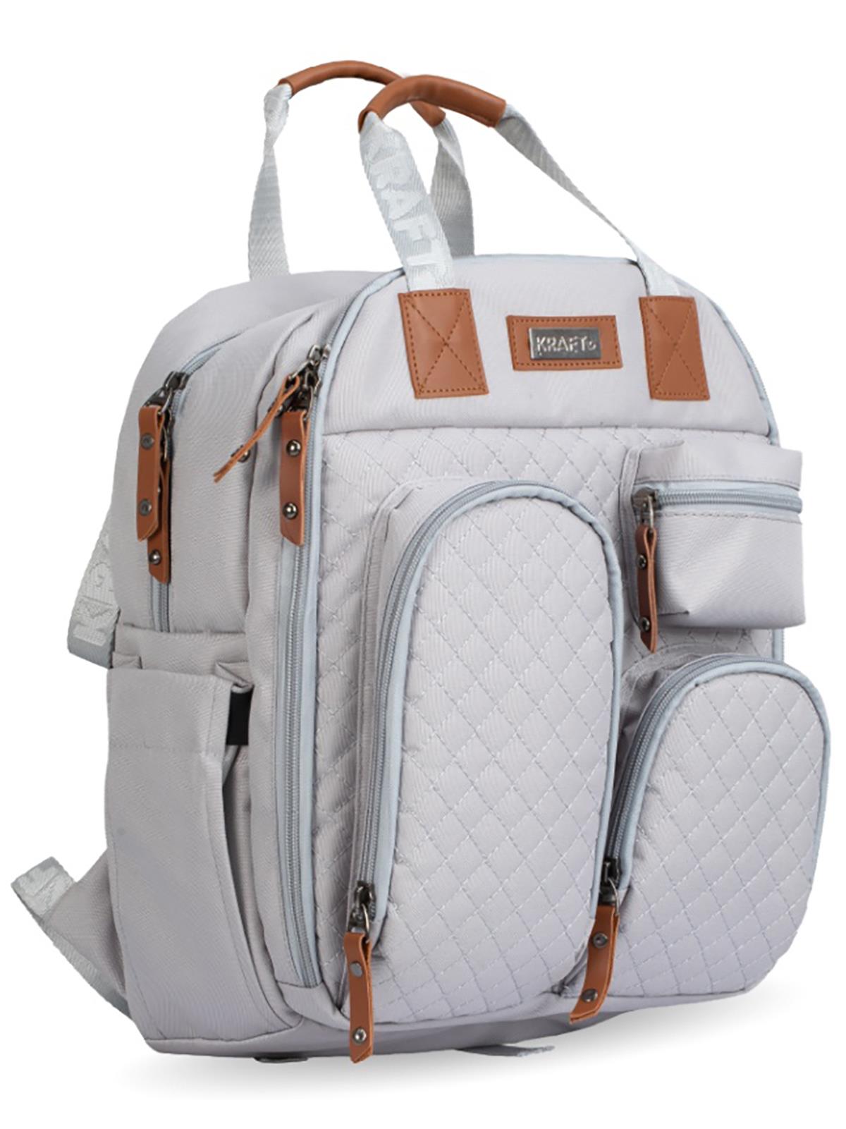 Kraft Lapis Anne Bebek Bakım Sırt Çantası - Gri
