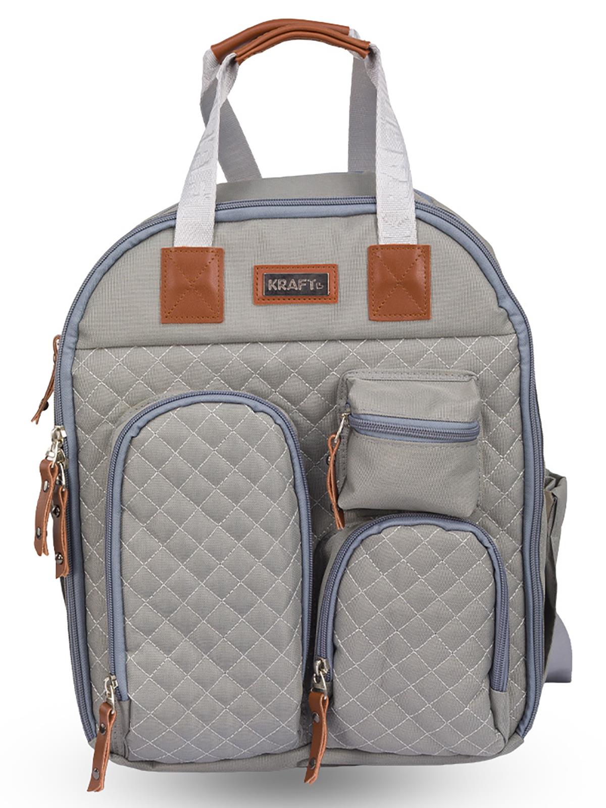 Kraft Lapis Anne Bebek Bakım Sırt Çantası - Gri