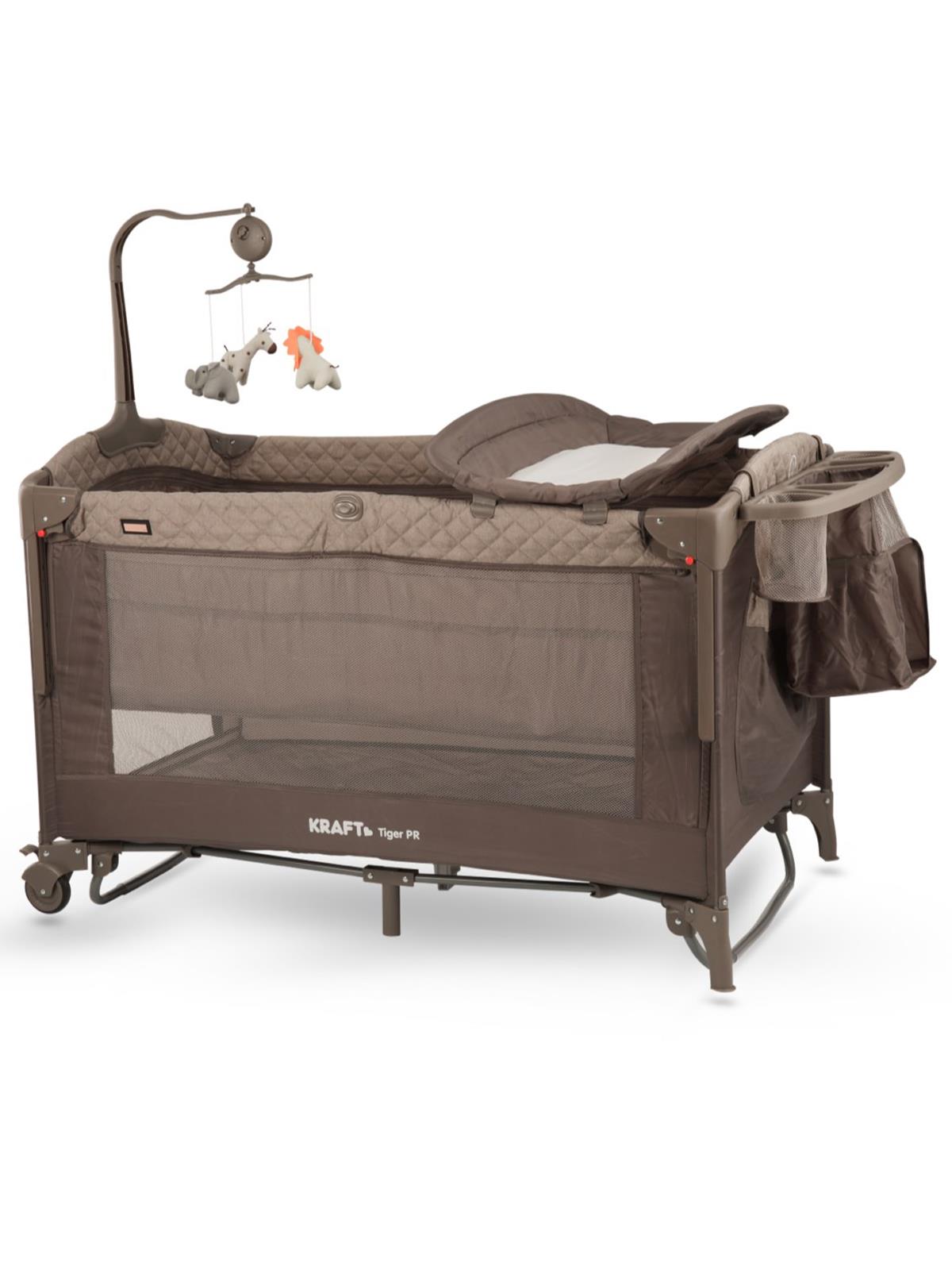 Kraft Tiger Plus Anne Yanı Oyun Parkı 70x120 cm - Bej