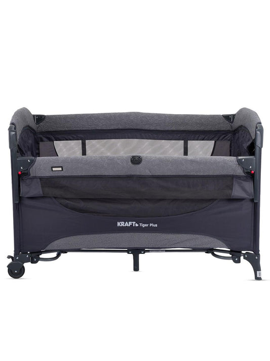 Kraft Tiger Plus Anne Yanı Oyun Parkı 70x120 cm - Gri