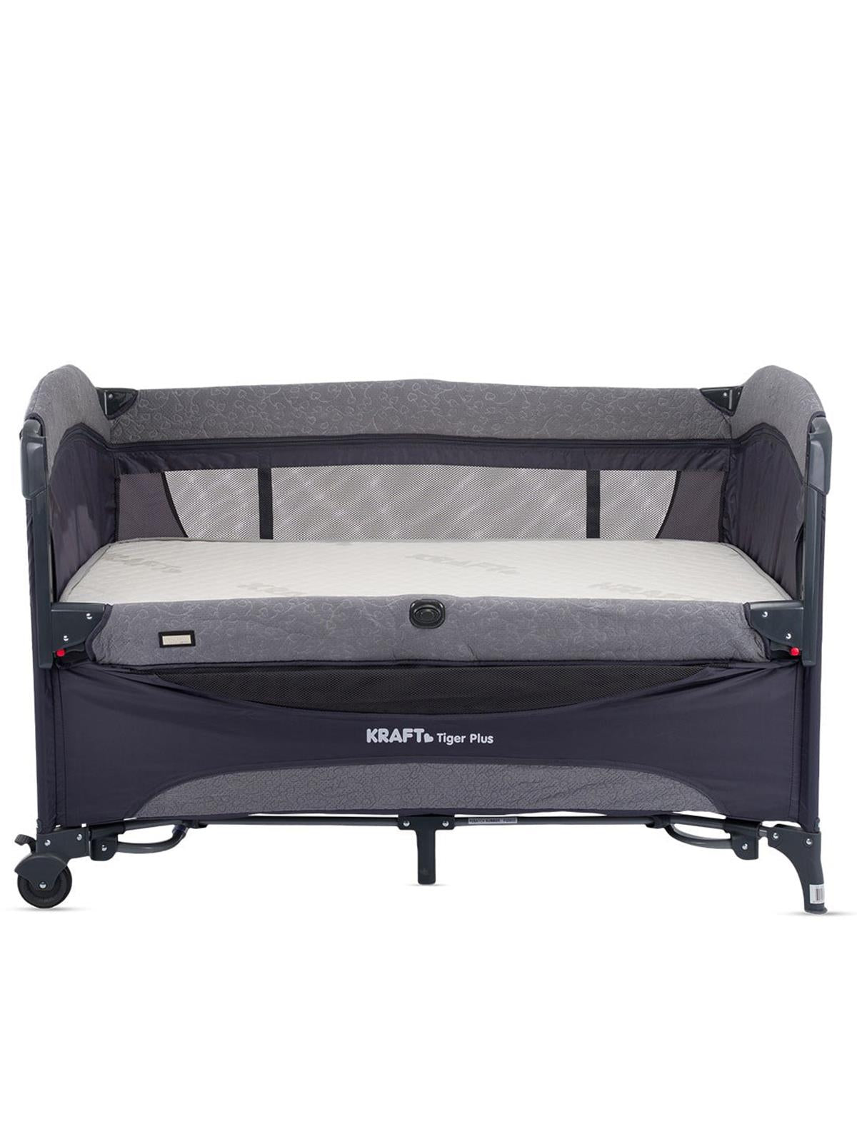 Kraft Tiger Plus Anne Yanı Oyun Parkı 70x120 cm - Gri