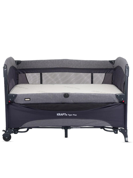 Kraft Tiger Plus Anne Yanı Oyun Parkı 70x120 cm - Gri