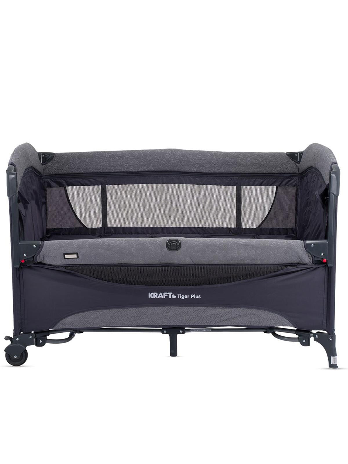 Kraft Tiger Plus Anne Yanı Oyun Parkı 70x120 cm - Gri