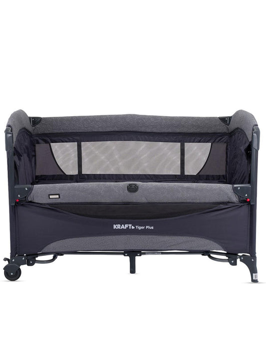 Kraft Tiger Plus Anne Yanı Oyun Parkı 70x120 cm - Gri