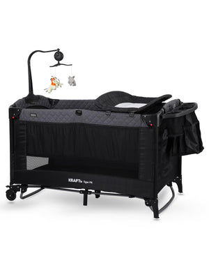 Kraft Tiger Plus Anne Yanı Oyun Parkı 70x120 cm - Siyah