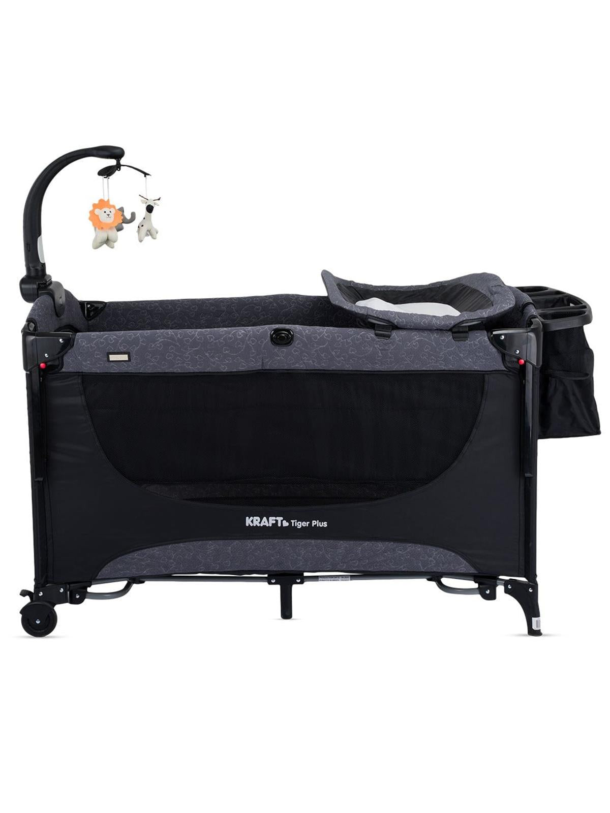 Kraft Tiger Plus Anne Yanı Oyun Parkı 70x120 cm - Siyah