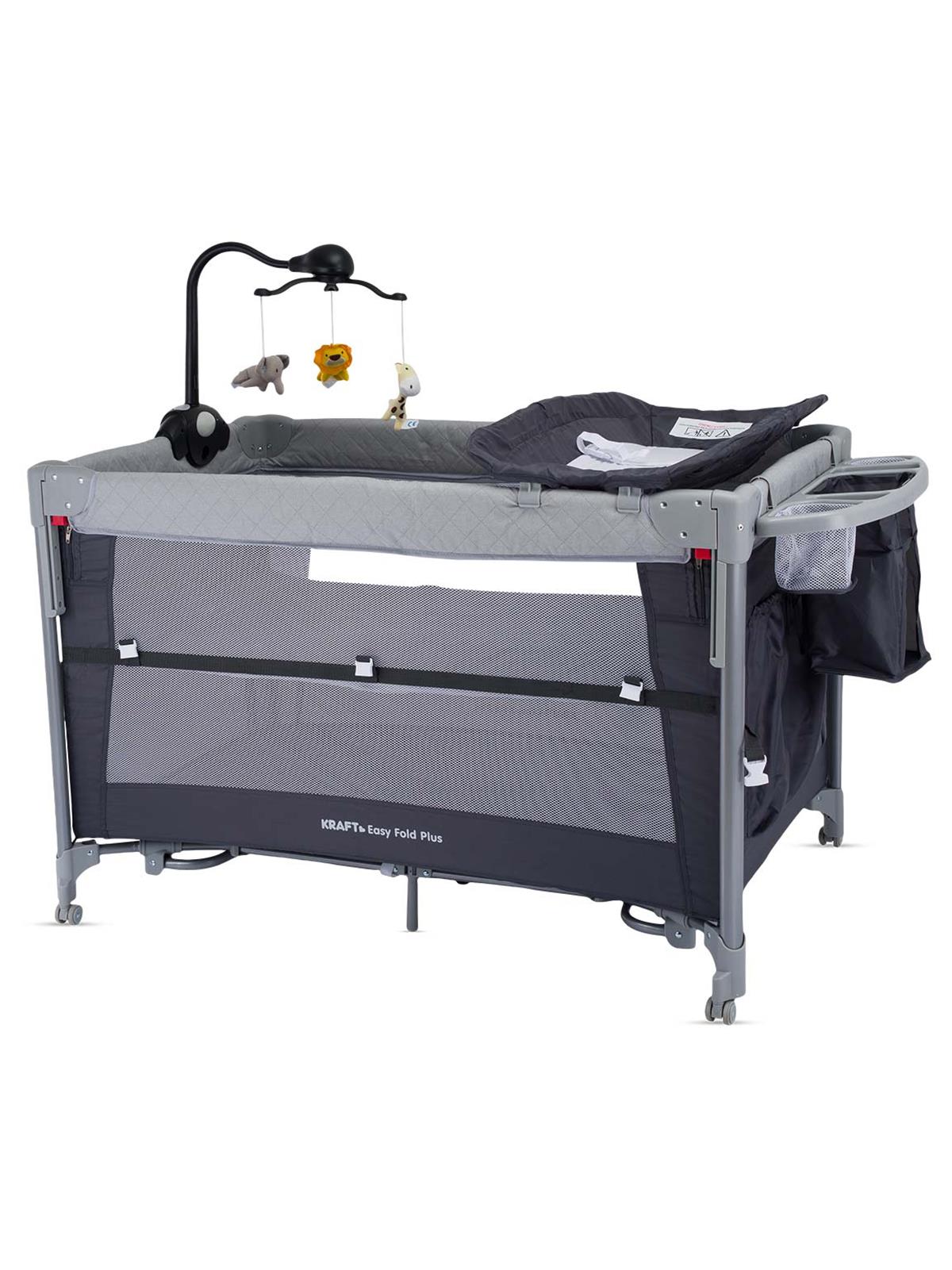 Kraft Easy Fold Plus Oyun Parkı 70x110 cm - Gri