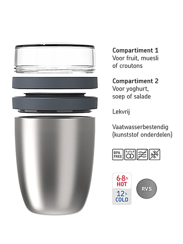 Mepal Lunch Pot Ellipse Yemek Kabı 500 ml - Lila