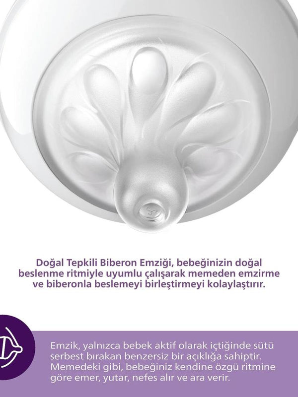 Philips Avent Natural Response 2'li Biberon Emziği4 Numara3+ AyDoğal Tepkili Biberon Emziği