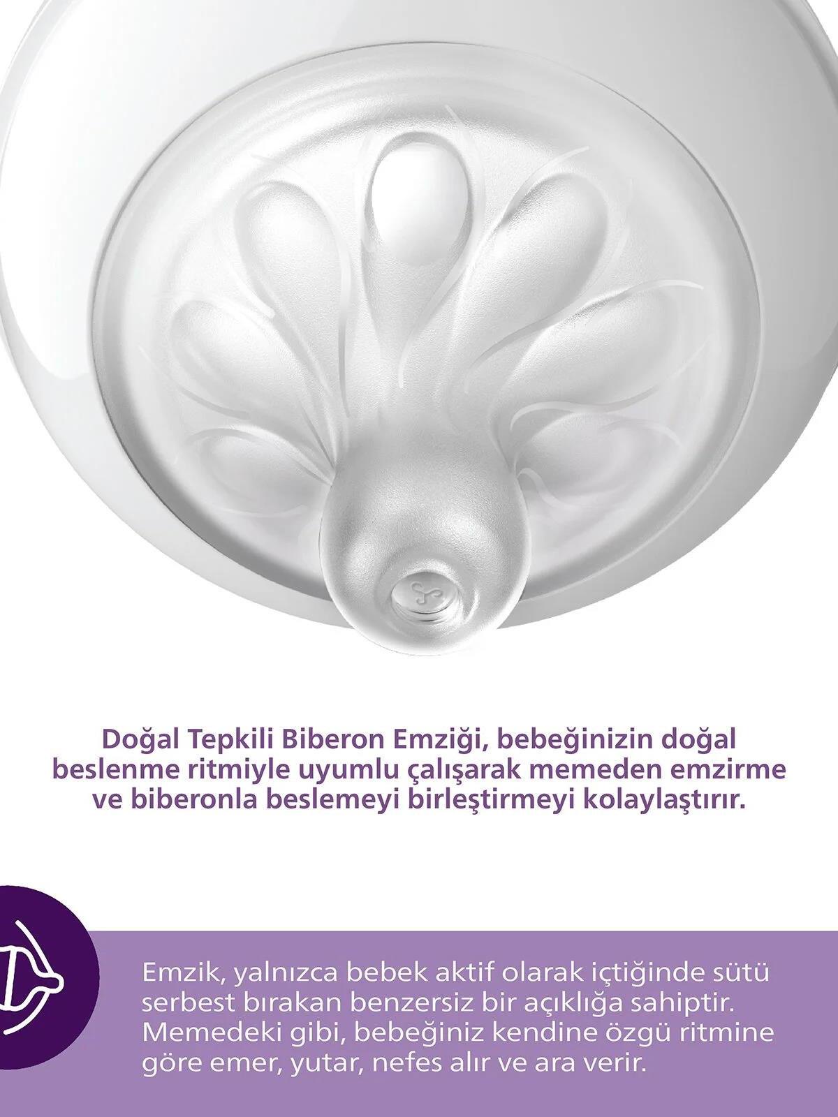 Avent Natural Response 2'li Biberon Emziği2 Numara0+ AyDoğal Tepkili Biberon Emziği