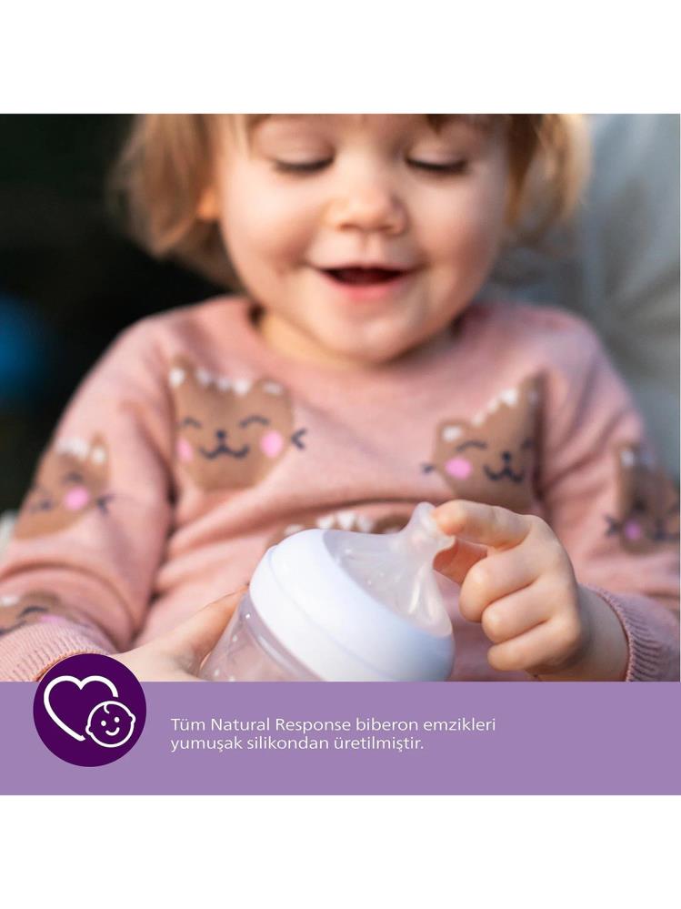 Philips Avent Natural Response 2'li Biberon Emziği2 Numara0+ AyDoğal Tepkili Biberon Emziği