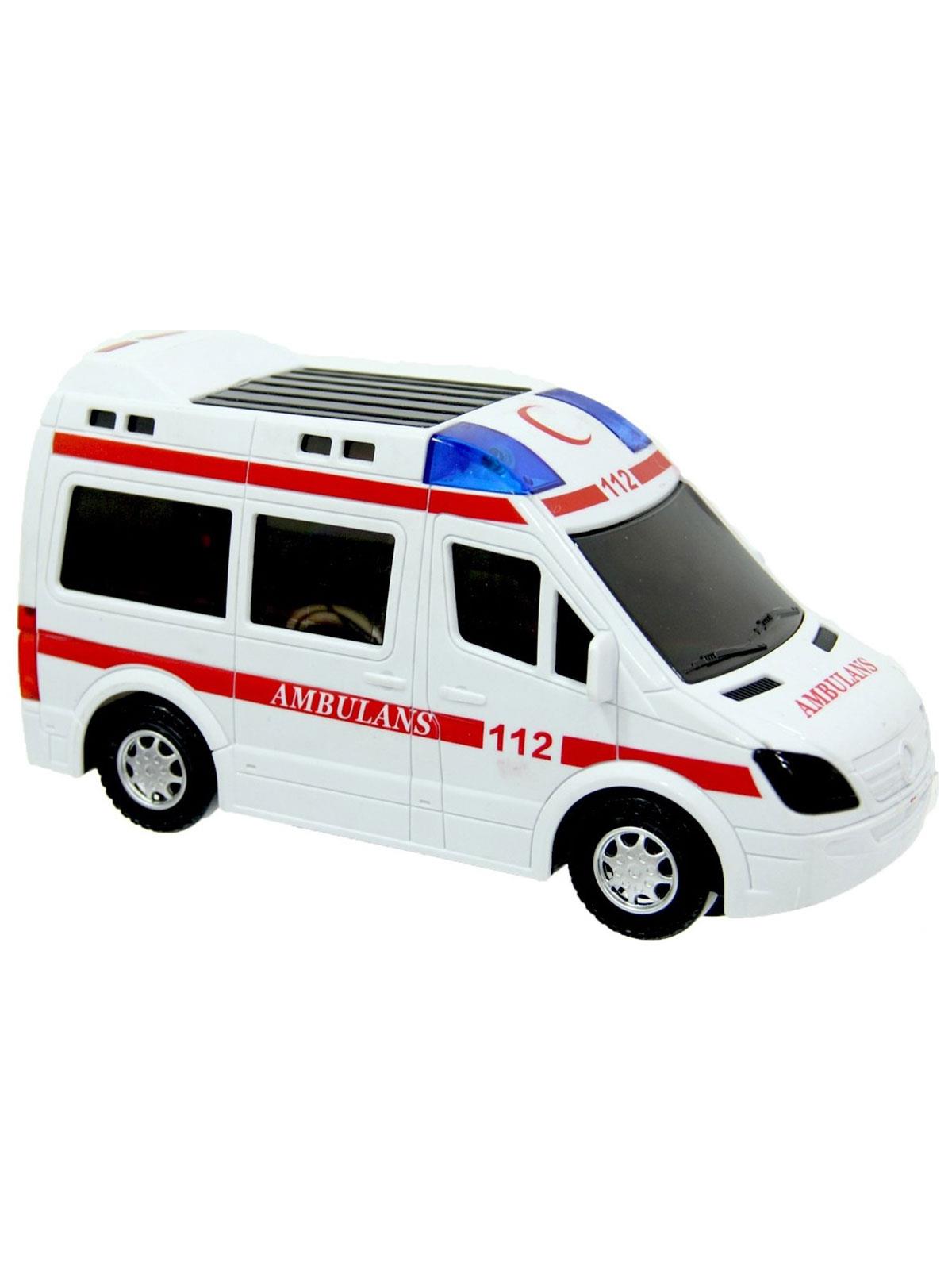 Can Oyuncak Kutulu Pilli Işıklı Ambulans