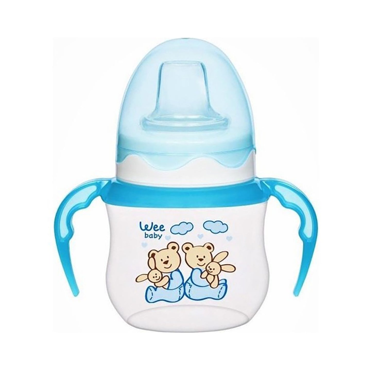 Wee Baby Antıkolok Akıtmaz Kuplı Bardak 125 cc - Mavi