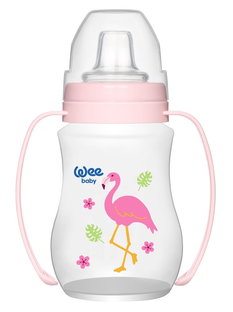 Wee Baby Antıkolık Akıtmaz Kulplu Pp. Bardak 250 Ml*** - Turuncu