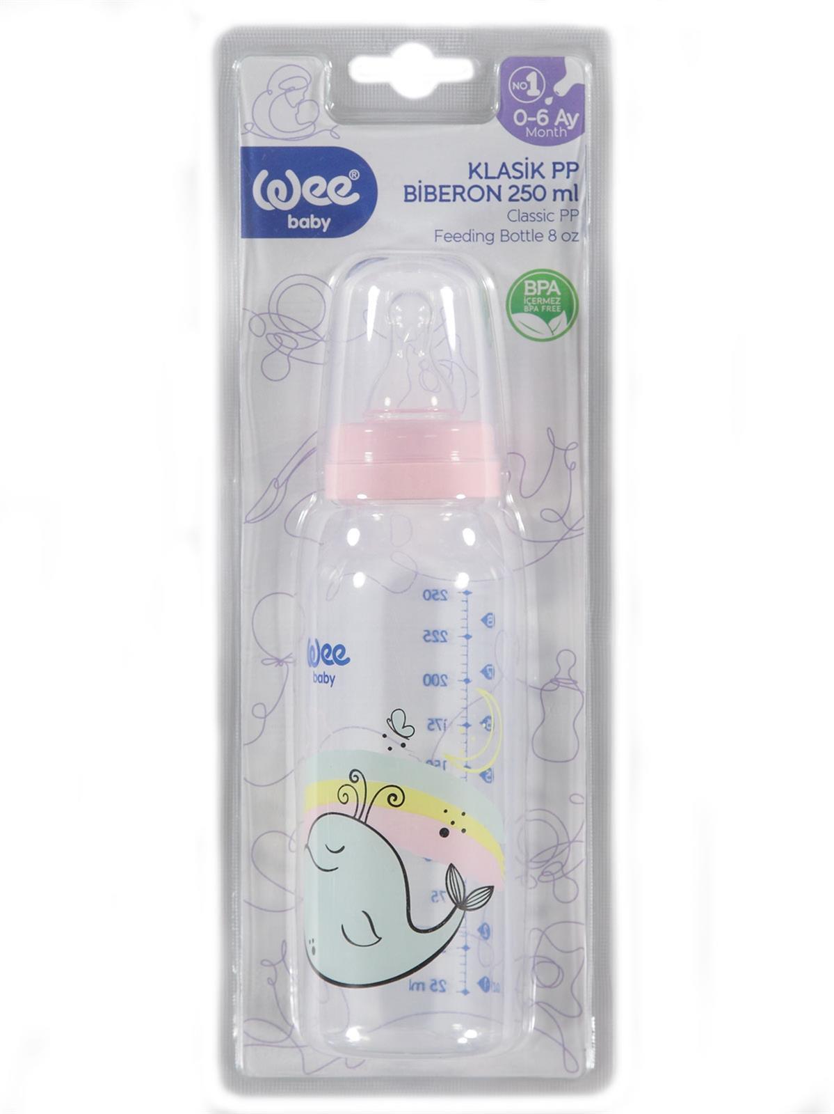 Wee Baby Klasik PP Biberon 250 ml  - Pembe