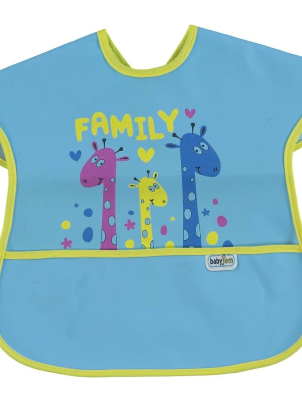 BabyJem Poli Muşamba Önlük Büyük - Mavi
