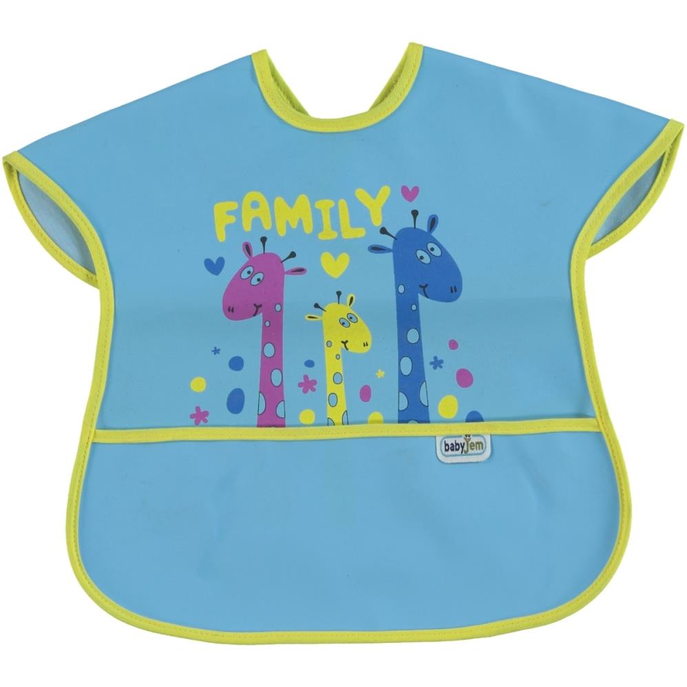 BabyJem Poli Muşamba Önlük Büyük - Mavi