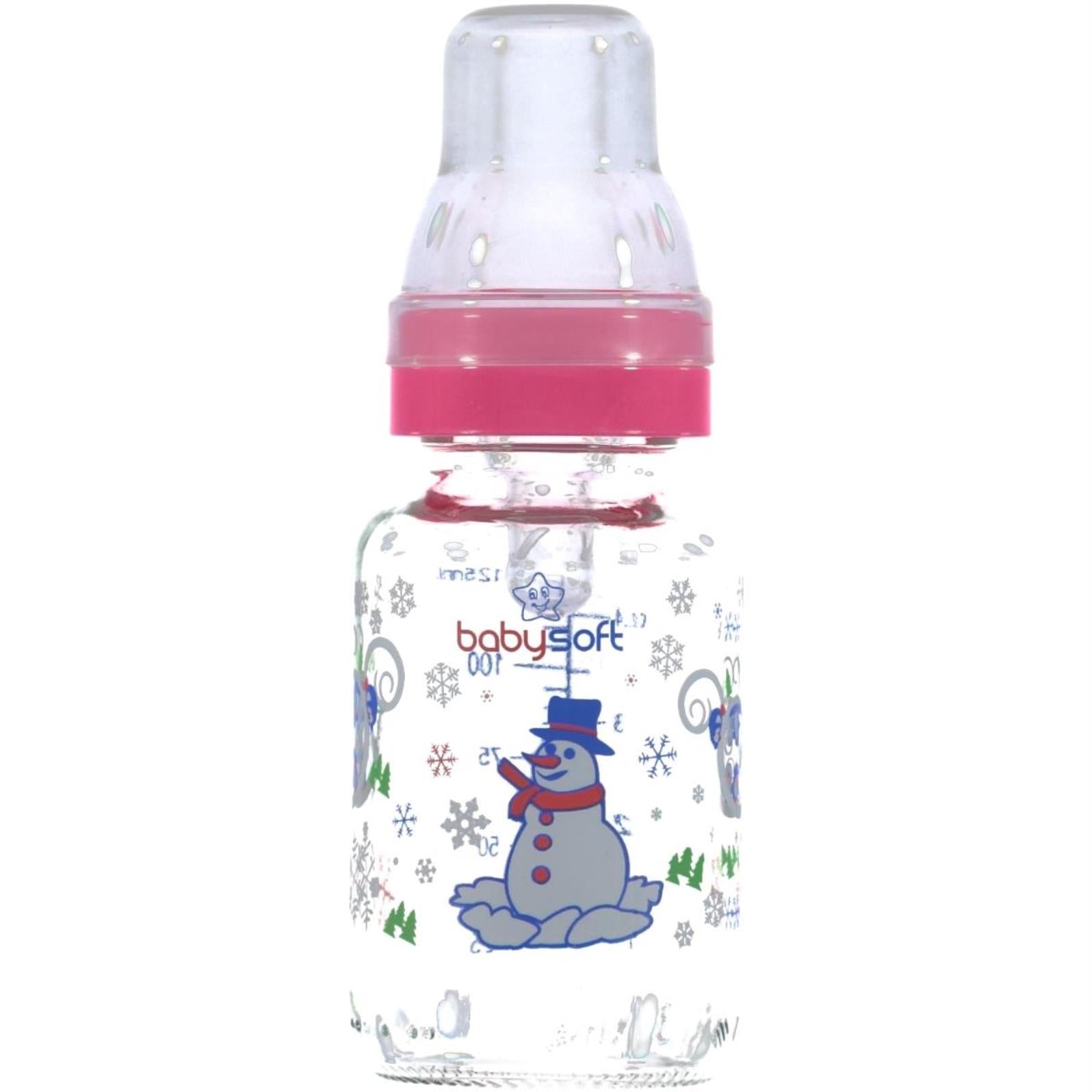 Baby Soft 125 Cc Cam Bıberon - Pembe