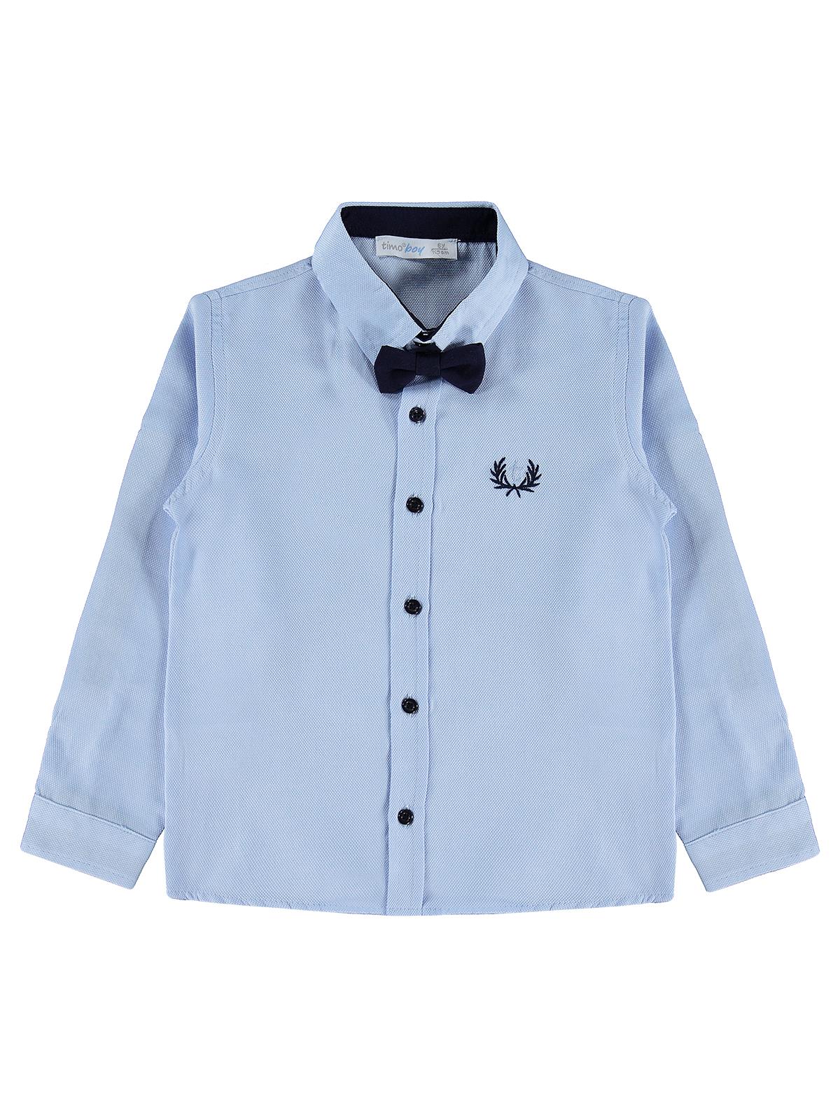 Zeyneva Timo Erkek Papyonlu Gömlek 6-9 Yaş - Mavi