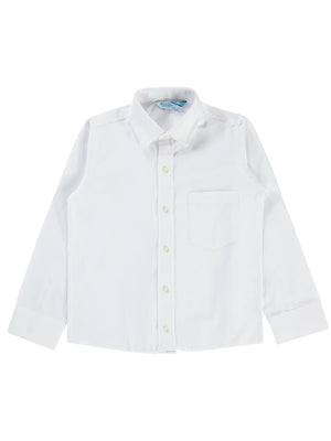 Zeyneva Düz 10-13 Yaş Gömlek - Beyaz