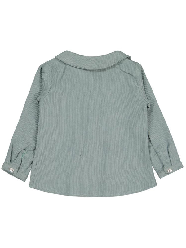 Timo U/K Kız Nervürlü Şönil 1-18 Ay Gömlek - Yeşil