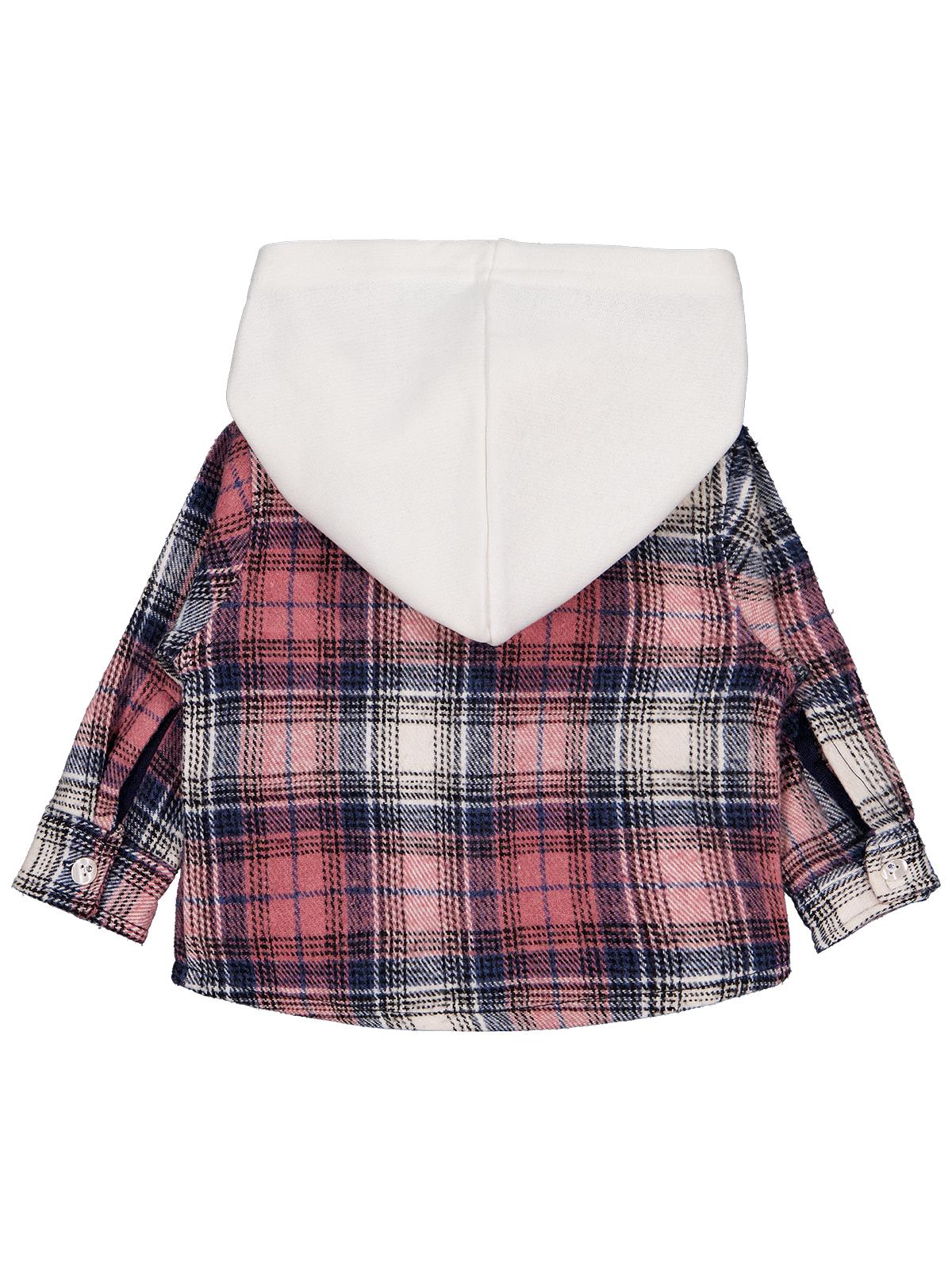 Timo U/K Kız Ekose 6-24 Ay Gömlek - Pudra