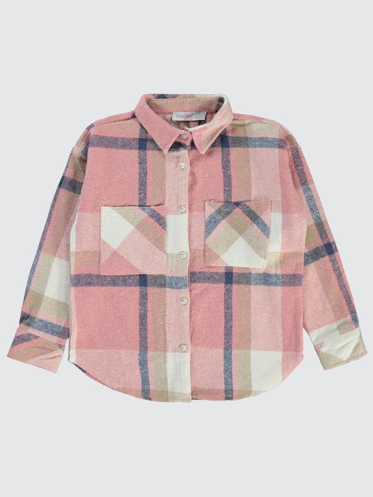 Zeyneva Oduncu 10-13 Yaş Gömlek - Pudra