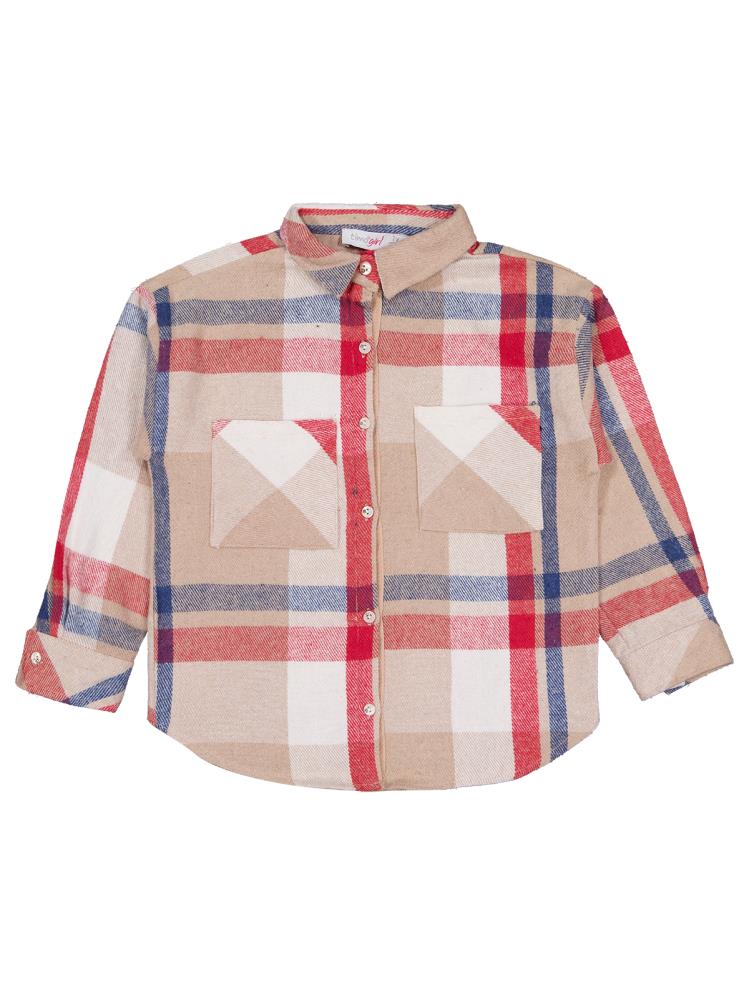 Zeyneva Oduncu 6-9 Yaş Gömlek - Bej