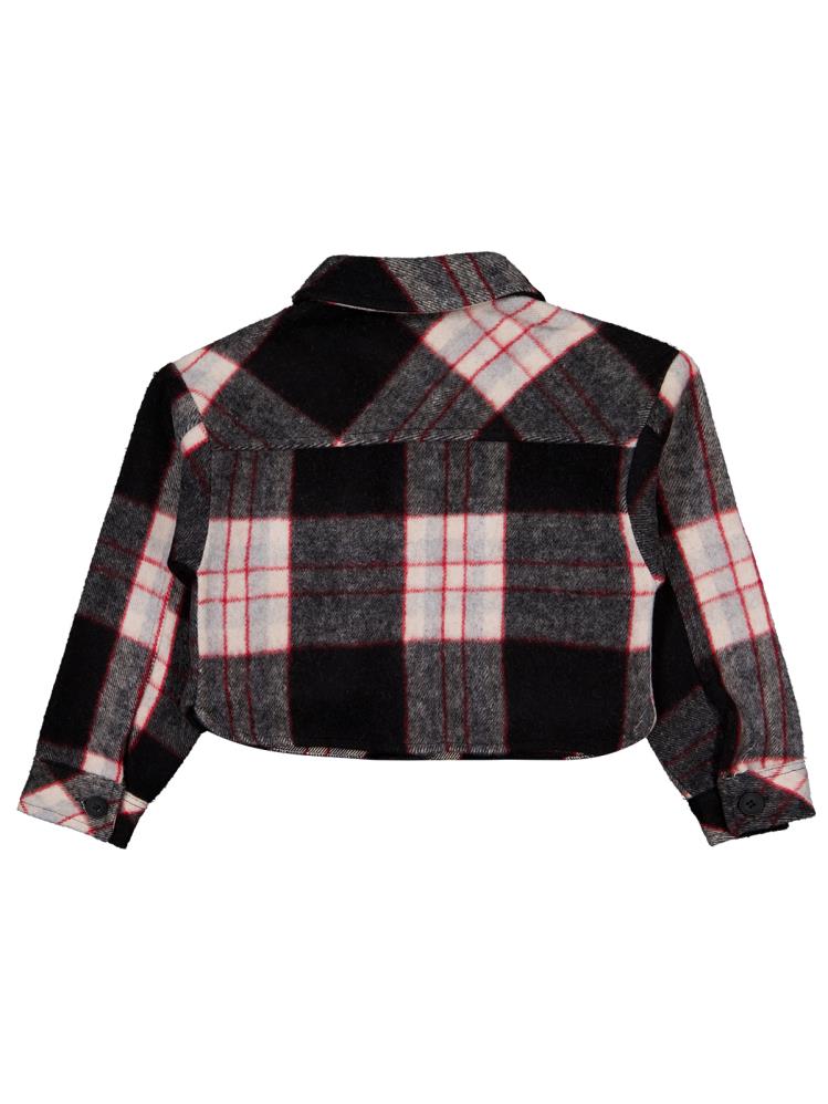 Timo Ekose Kapaklı Cepli Kız 6-9 Ceket - Siyah