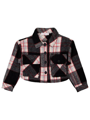 Timo Ekose Kapaklý Cepli Kýz 6-9 Ceket - Siyah