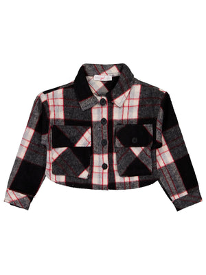 Timo Ekose Kapaklı Cepli Kız 6-9 Ceket - Siyah