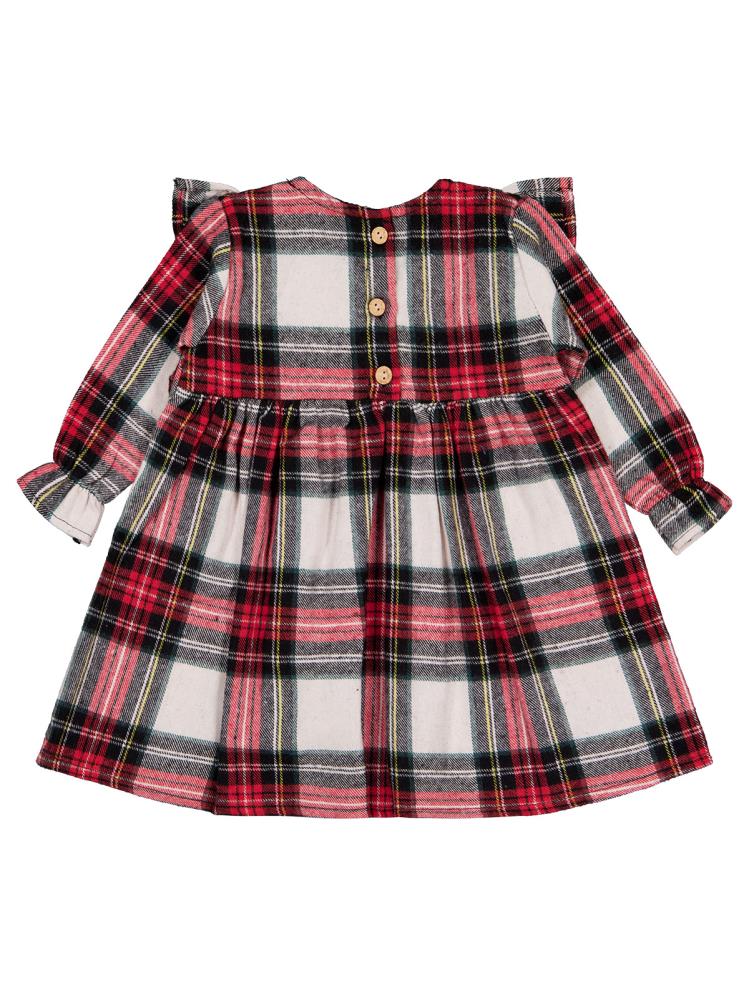 Timo Ekose Nakışlı 1-18 Ay Elbise - Kırmızı