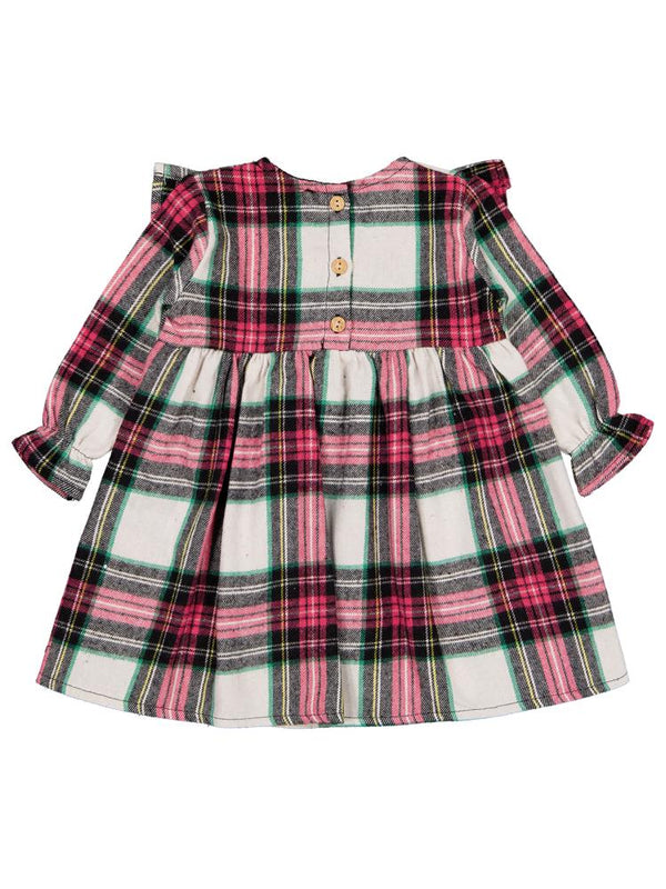 Timo Ekose Nakışlı 1-18 Ay Elbise - Pembe