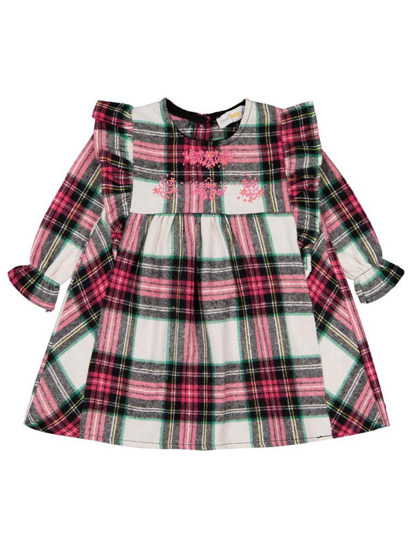 Timo Ekose Nakışlı 1-18 Ay Elbise - Pembe