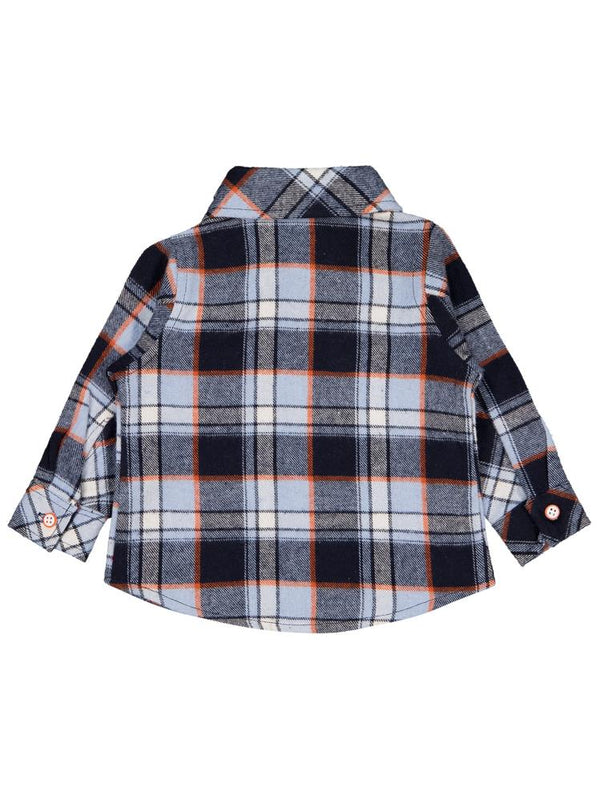 Timo Ekoseli Yazılı 1-18 Ay Gömlek - Mavi