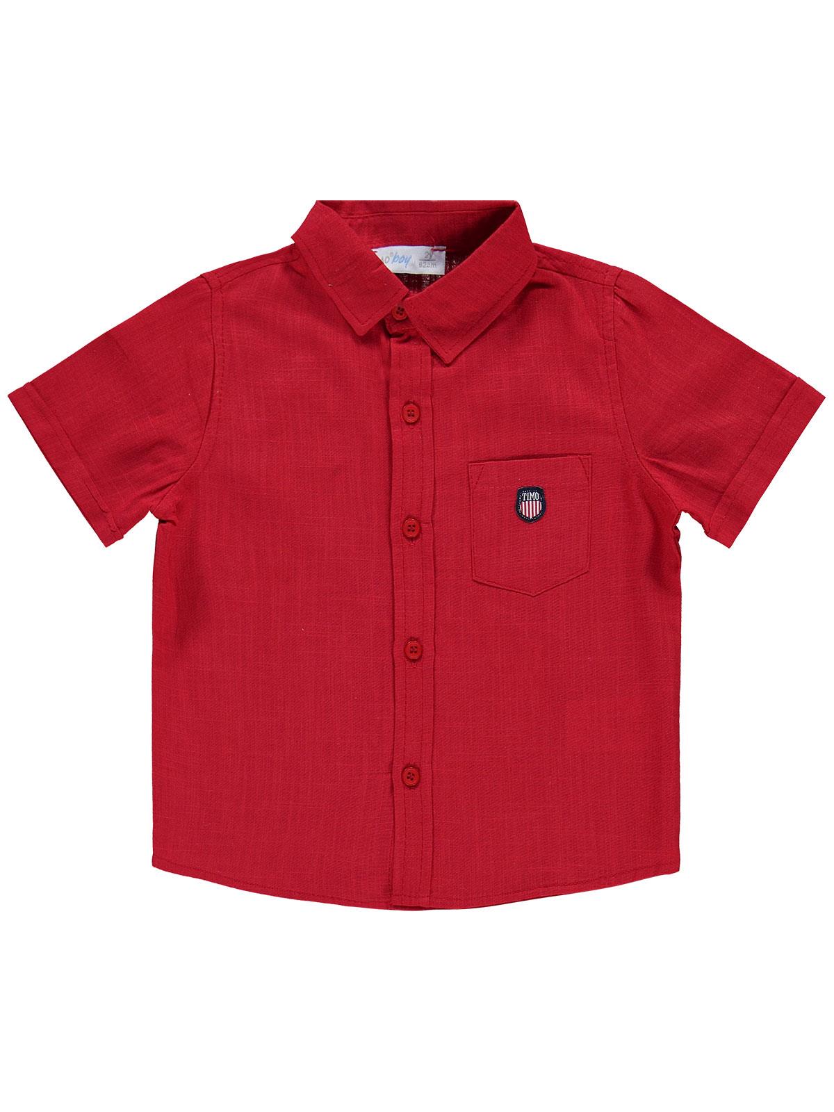 Zeyneva Timo Ekoseli Gömlekli Takım - Kırmızı