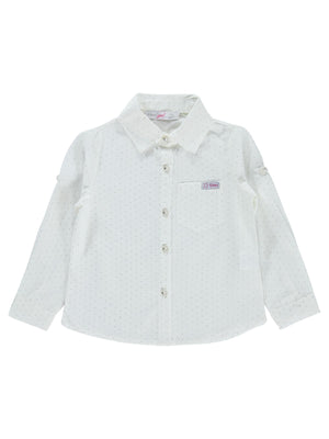 Zeyneva Timo Klasik Kız Gömlek 2-5 Yaş - Ekru