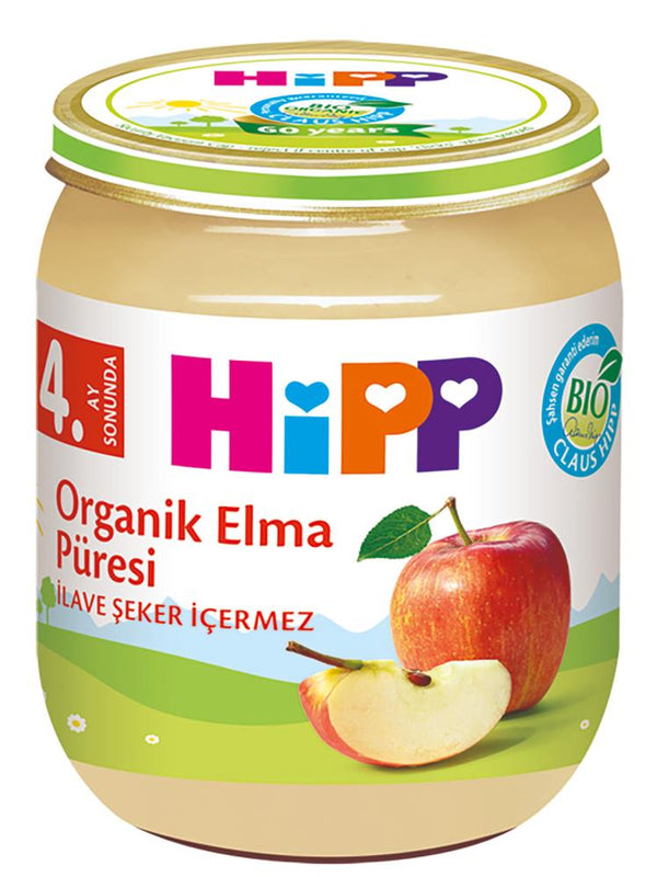 Hipp Organik Elma Püresi Kavanoz Mama 125 gr +4 Ay
