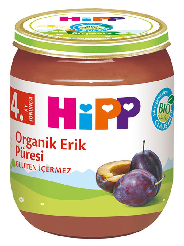 Hipp Organik Erikli Kavanoz Maması 125 gr +4 Ay