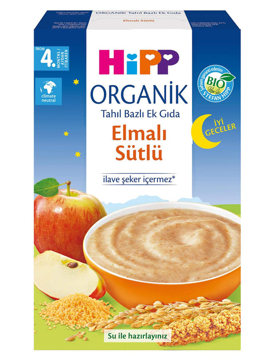 Hipp Mama Organik Yulaflı Elmalı Sütlü Ek Gıda +6Ay 250 gr