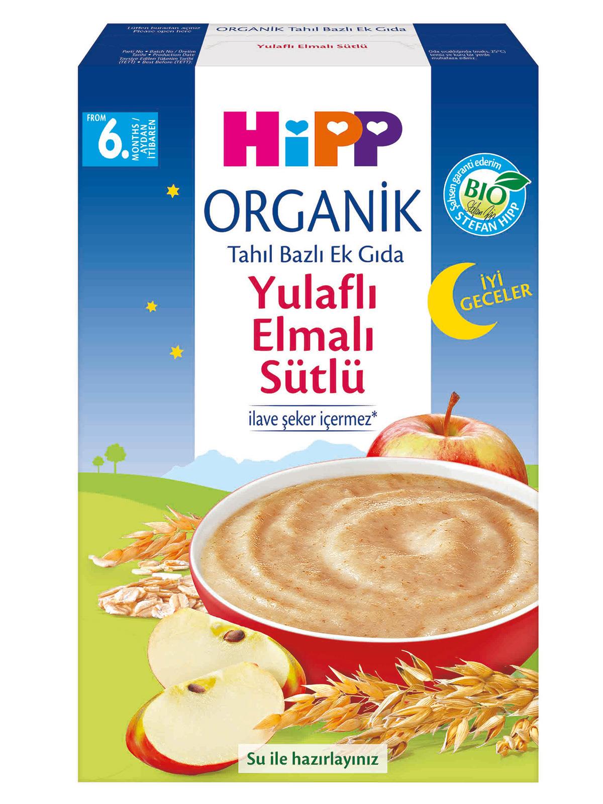 Hipp Mama Organik Yulaflı Elmalı Sütlü Ek Gıda +6Ay 250 gr
