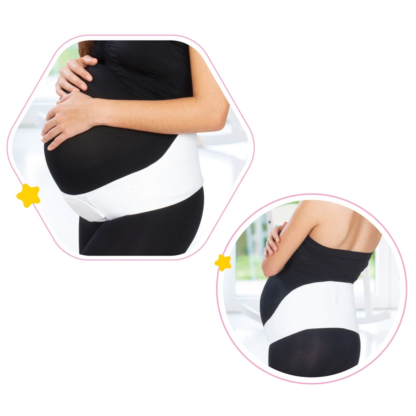 BabyJem Hamile Bel Destek Bandı - Siyah