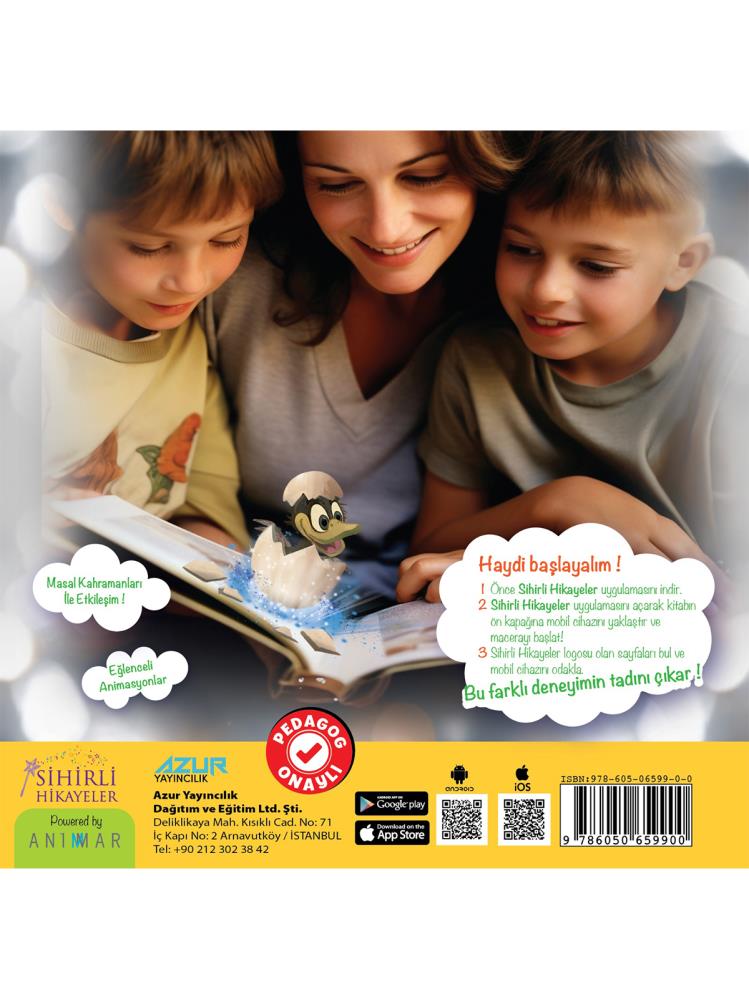 Bee Smart Canlanan Masal Kahramaları Çirkin Ördek Yavrusu Aktivite Kitabı